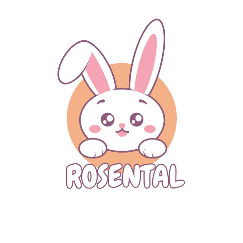 Red and white cute doll logo