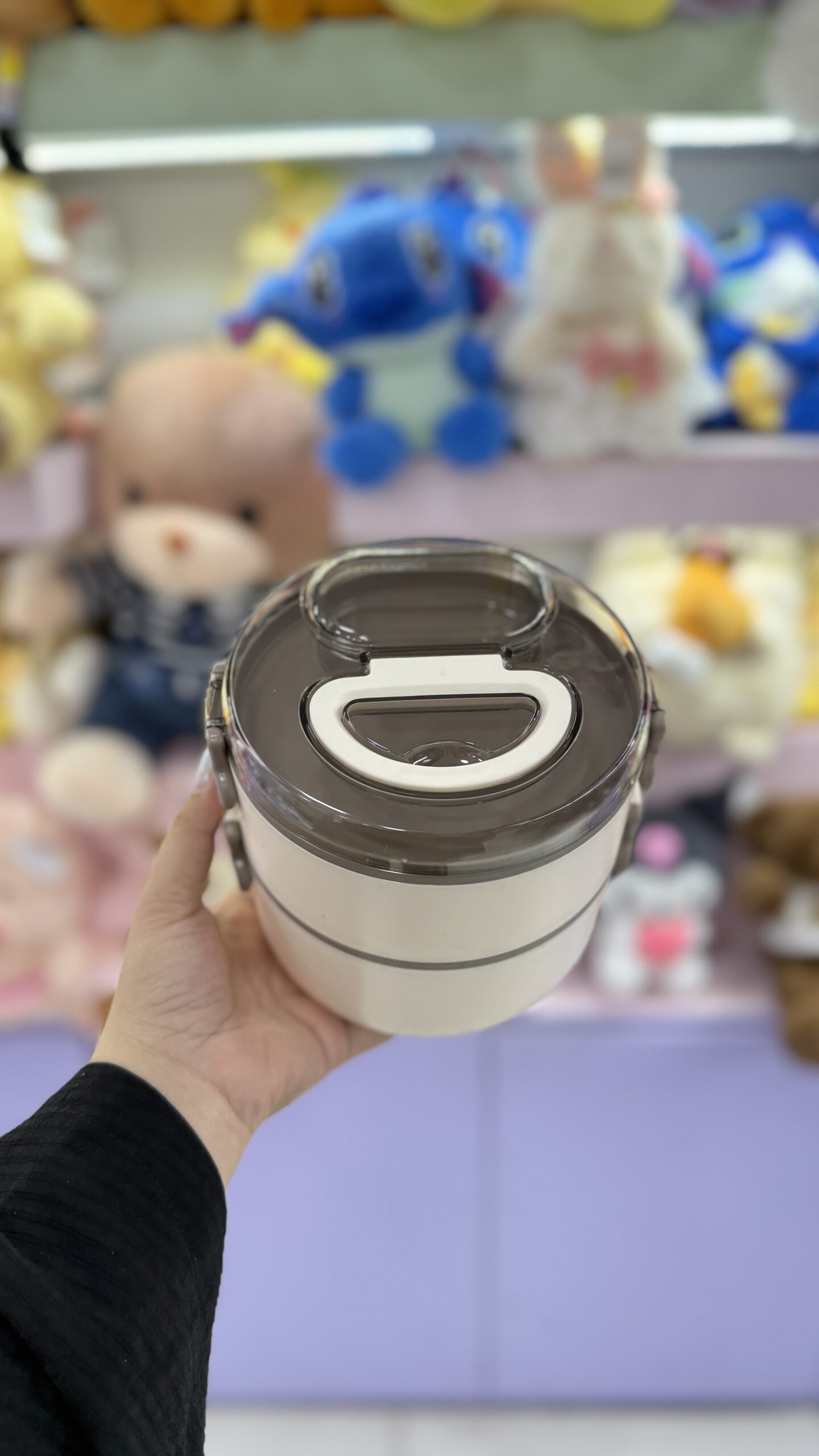 ظرف غذای دوطبقه گرد