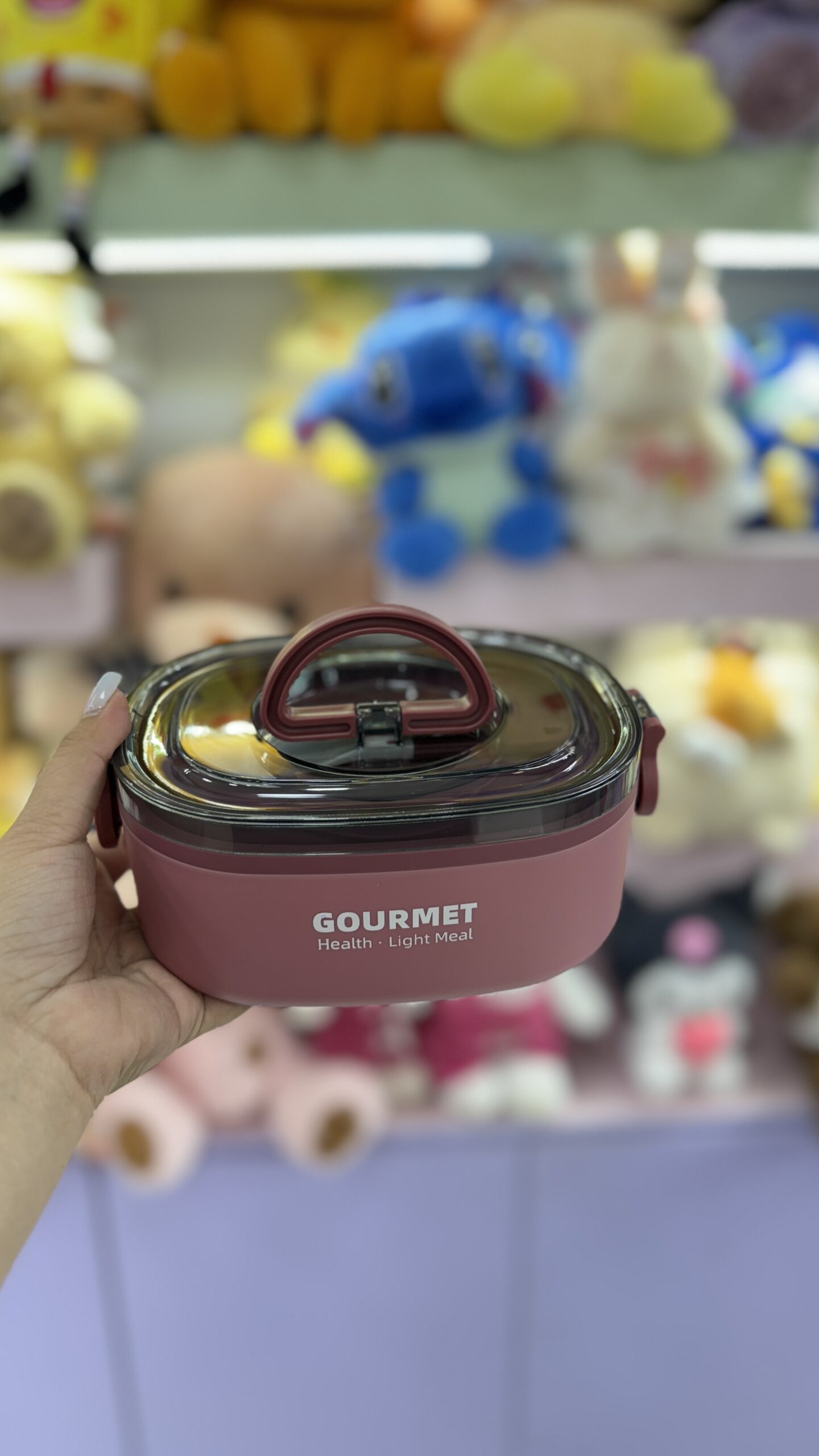 ظرف غذای مستطیل دارای قاشق