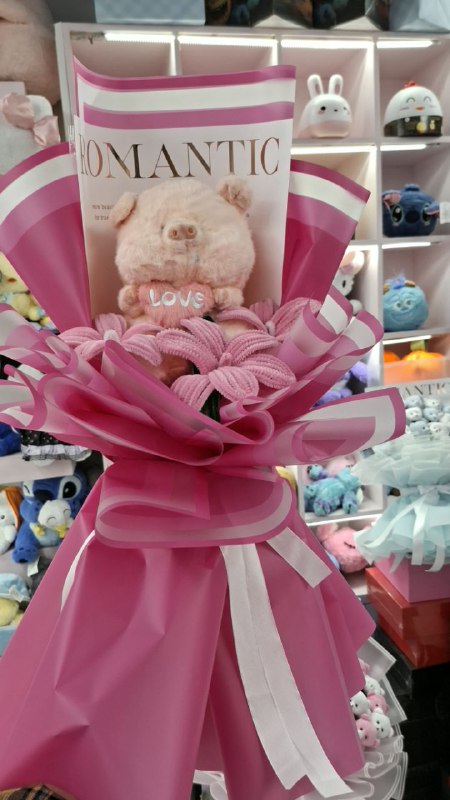 دسته گل عروسکی