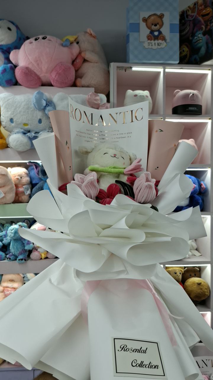 دسته گل عروسکی