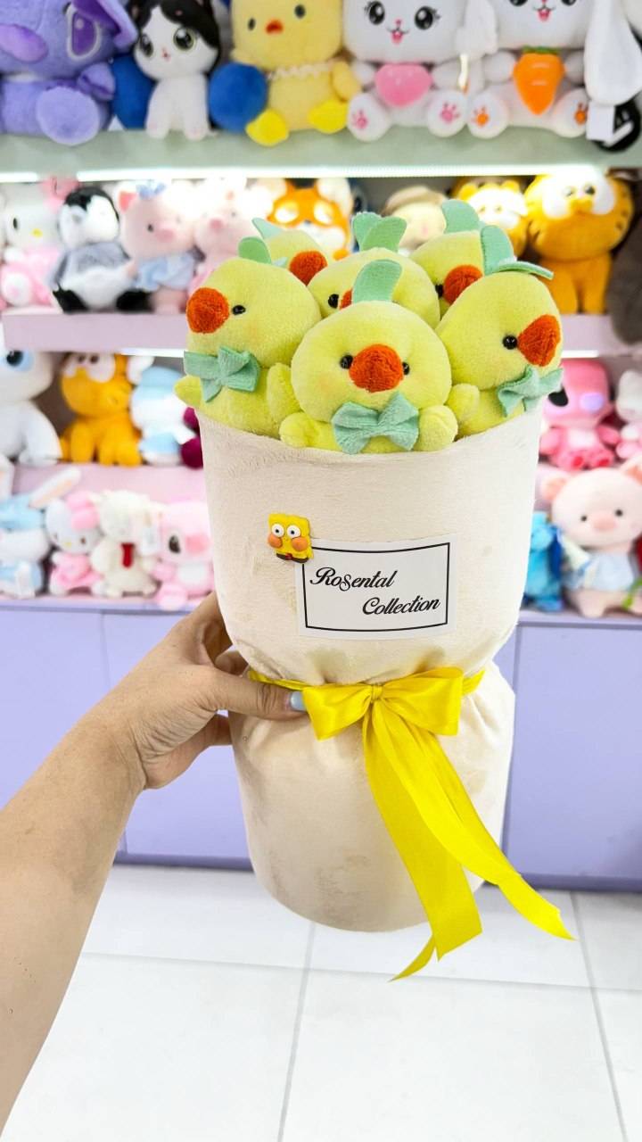 بوکت عروسکی جوجه‌های پاپیونی
