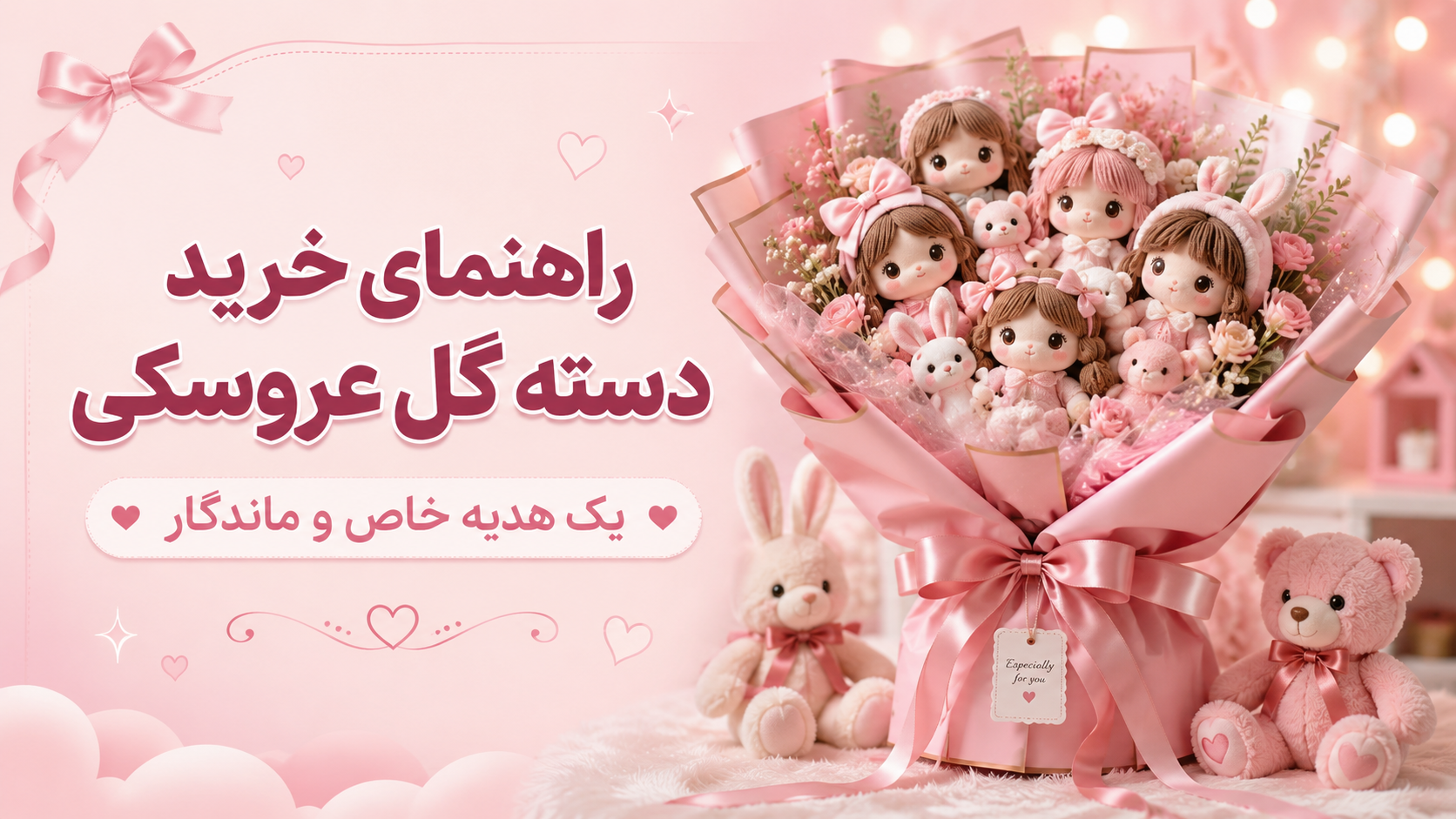 راهنمای خرید دسته گل عروسکی؛ یک هدیه خاص و ماندگار