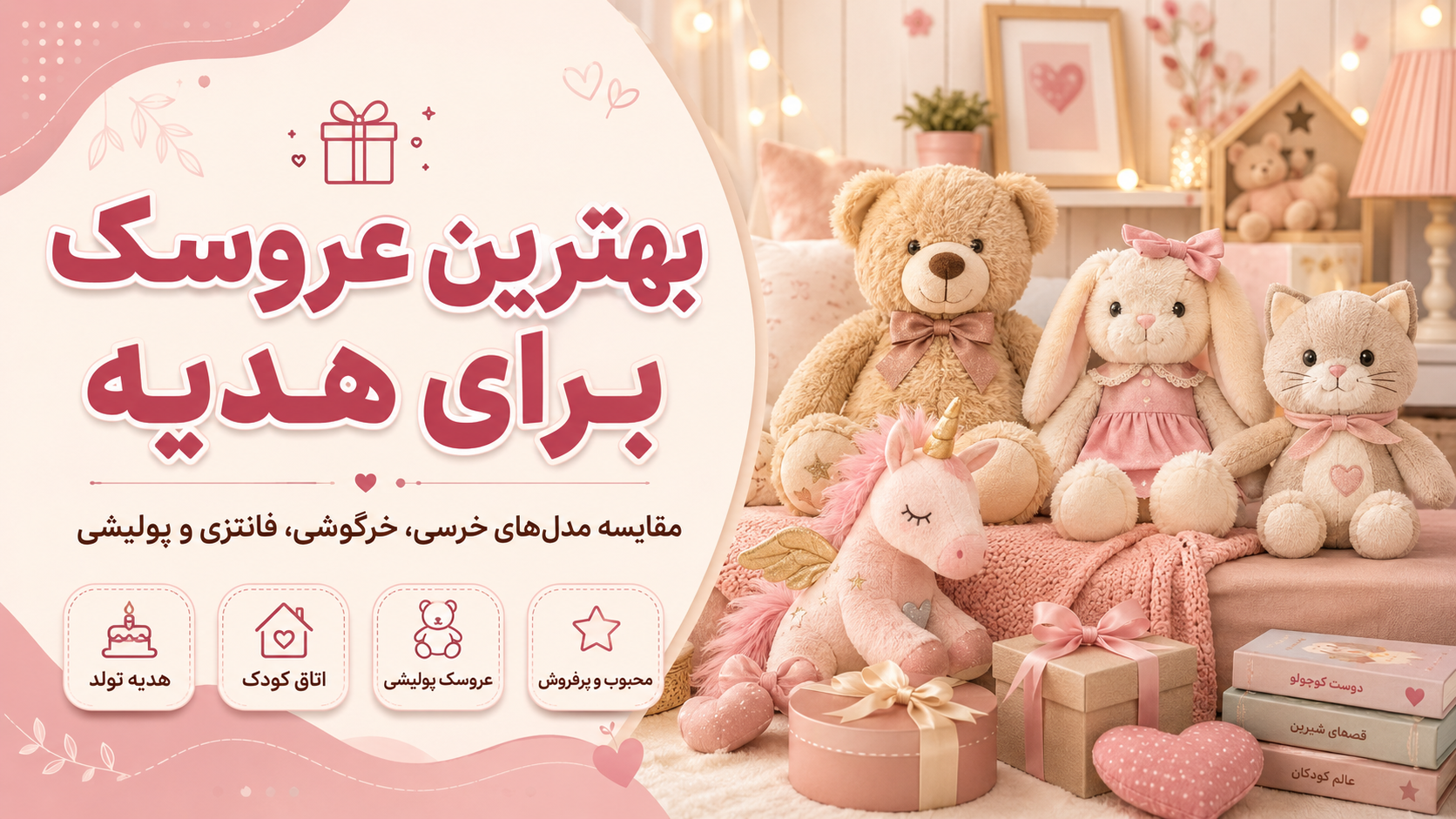 بهترین عروسک برای هدیه؛ راهنمای انتخاب برای تولد و مناسبت‌ها