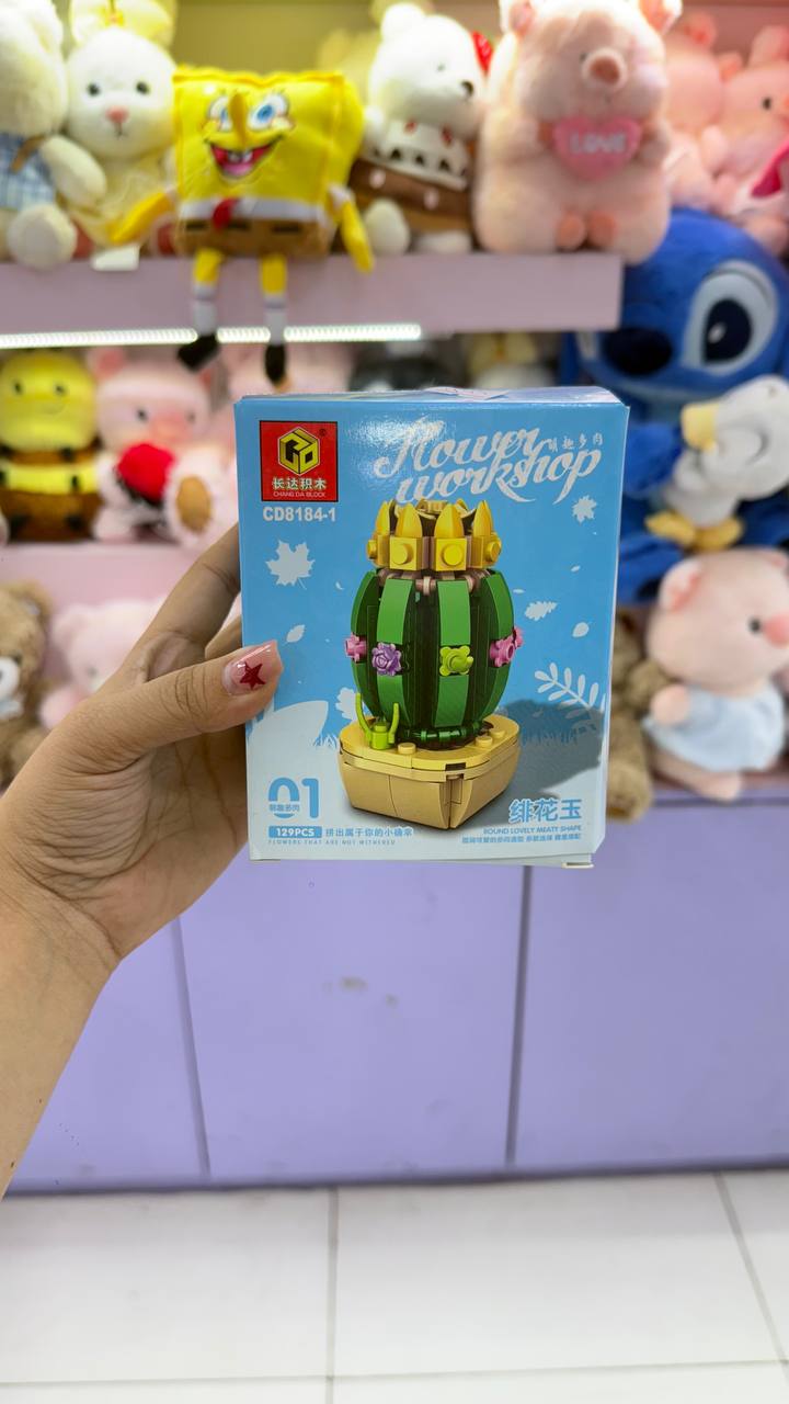گل لگویی کاکتوس گلدانی Flower Workshop مدل CD8184-1